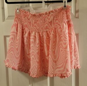 Pink Zebra Print Skirt
